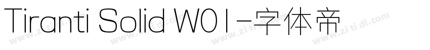 Tiranti Solid W01字体转换